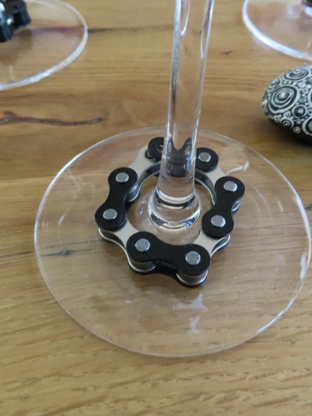 Magnetic Wine Glass Charms Colored Bike Chain Markers Christmas Gift Set